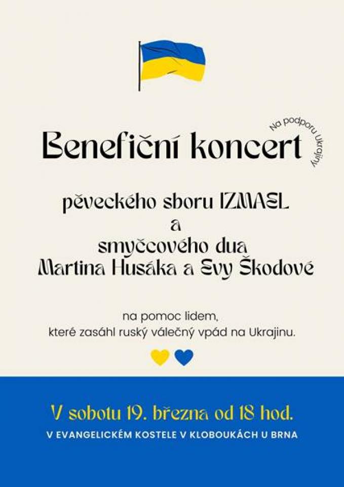 letak- beneficni koncert pro ukrajinu