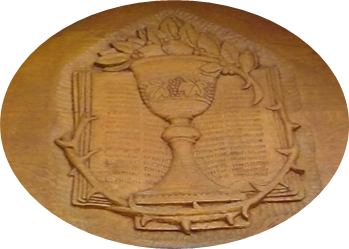 relief na vstupu do kaple ve Velkých Hostěrádkách